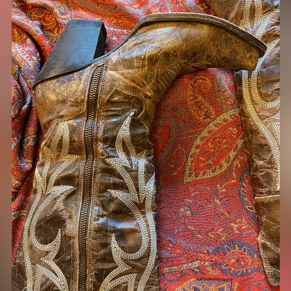 DAN POST WOMEN'S JILTED KNEE HIGH WESTERN BOOTS - Picture 7 of 7
